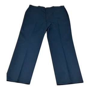 NWT Roebucks Mens Twill Pants 42x29 Full Fit Blue‎ Work Casual